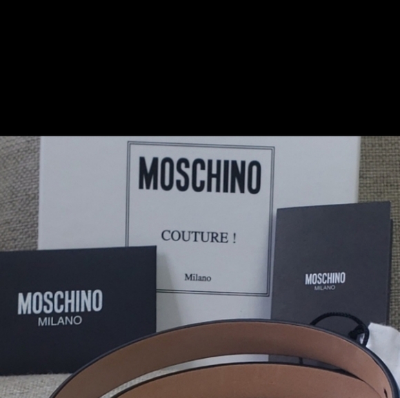 MOSCHINO Black Logo Belt - Picture 4 of 8
